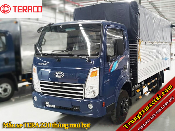 Xe tải TERA 230 2T4 thùng mui bạt INOX-trungtamxetai.com